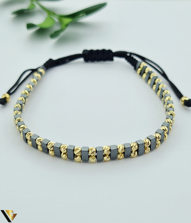 Bratari din aur - Bratara Snur Textil, Aur 14k