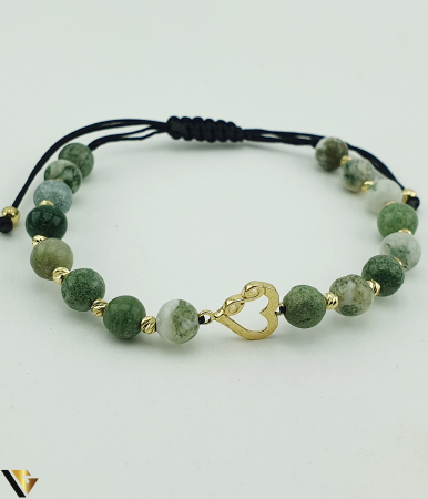 Bratari din aur - Bratara Snur textil, Aur 14k