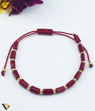 Bijuterii din aur - Bratara Snur textil, Aur 14k