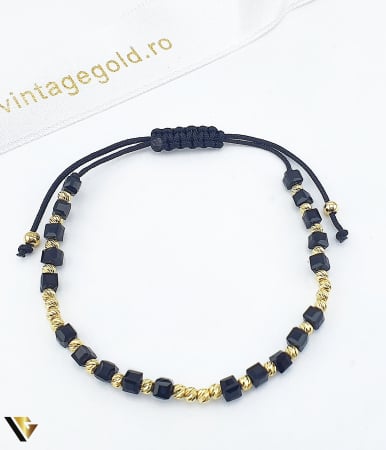 Bijuterii din aur - Bratara Snur Textil, Aur 14k