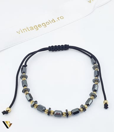 Bijuterii din aur - Bratara Snur Textil, Aur 14k