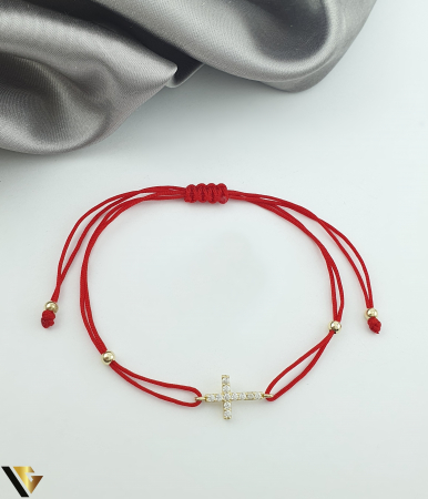 Bijuterii din aur - Bratara Snur Textil, Aur 14k