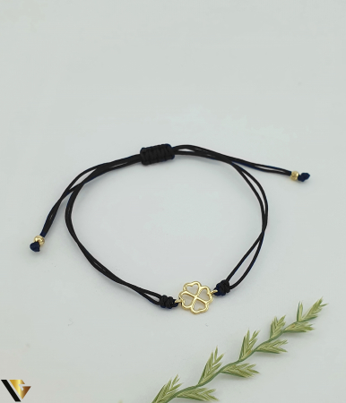 Bijuterii din aur - Bratara Snur Textil, Aur 14k