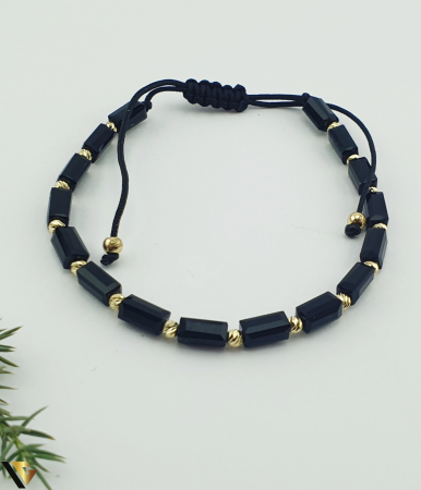 Bratari din aur - Bratara Snur textil, Aur 14k