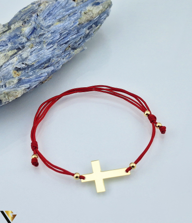 Bratari din aur - Bratara Snur Textil, Aur 14k