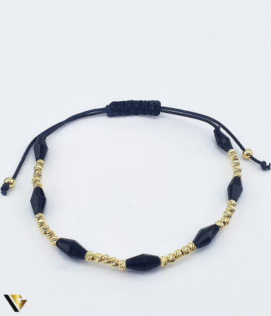 Bratari din aur - Bratara Snur textil, Aur 14k
