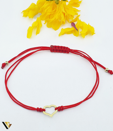 Bratari din aur - Bratara Snur textil, Aur 14k