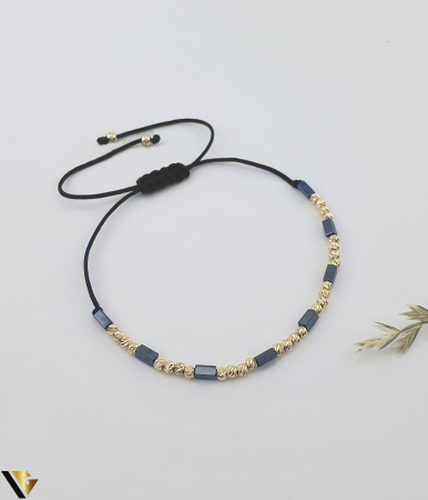 Bratari din aur - Bratara Snur Textil, Aur 14k
