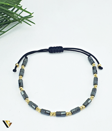 Bijuterii din aur - Bratara Snur Textil, Aur 14k