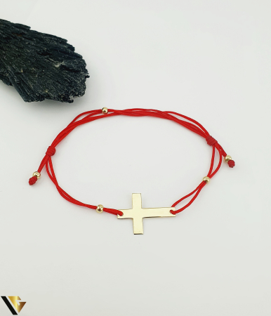 Bratari din aur - Bratara Snur Textil, Aur 14k