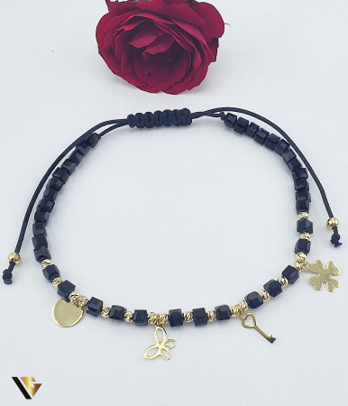 Bratari din aur - Bratara Snur Textil, Aur 14k