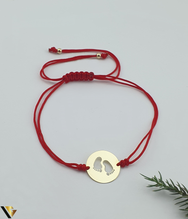 Bratari din aur - Bratara Snur Textil, Aur 14k