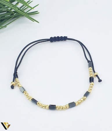 Bijuterii din aur - Bratara Snur Textil, Aur 14k