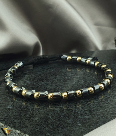 Bratara Snur Textil, Aur 14K [1]