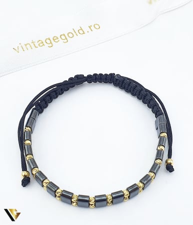 Bijuterii din aur - Bratara Snur Textil, Aur 14k