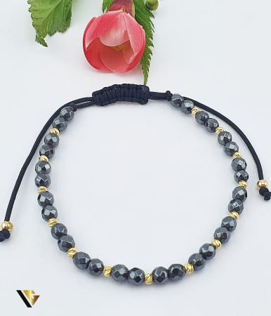 Bratari din aur - Bratara Snur Textil, Aur 14k