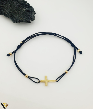 Bratari din aur - Bratara Snur Textil, Aur 14k
