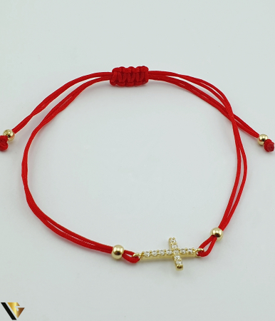 Bijuterii din aur - Bratara Snur textil, Aur 14k