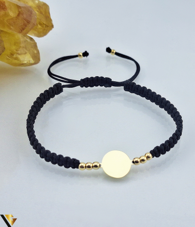 Bratari din aur - Bratara Snur Textil, Aur 14k