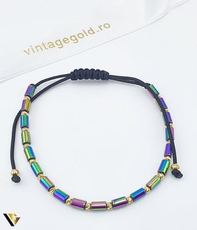Bijuterii din aur - Bratara Snur Textil, Aur 14k