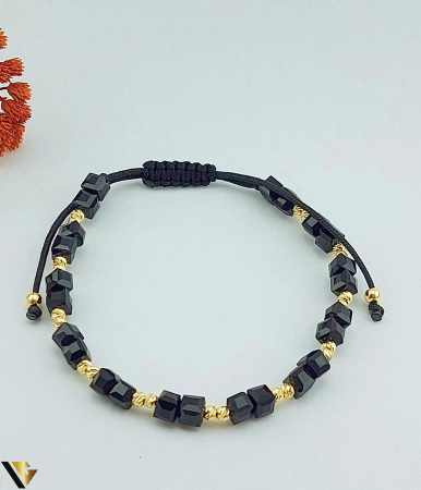 Bratari din aur - Bratara snur textil, Aur 14k Diametru bile aur: 2.2 mm Marime reglabila Sistem inchidere : nod glisant Locatie: Bacau Calea Republicii 21 Tel:0758108978