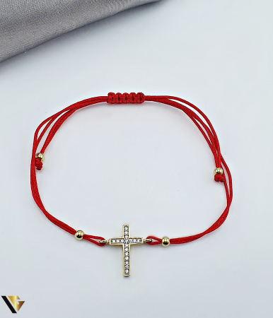 Bratari din aur - Bratara Snur textil , Aur 14k