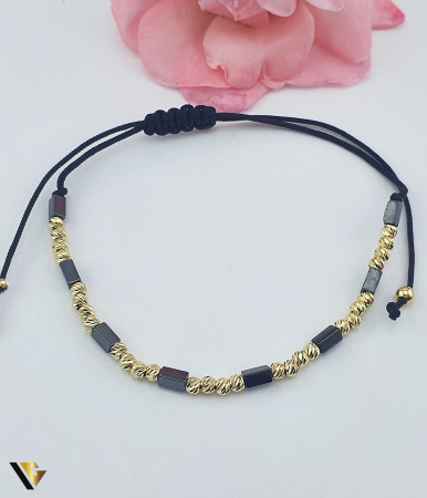 Bijuterii din aur - Bratara Snur Textil, Aur 14k