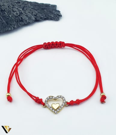 Bijuterii din aur - Bratara Snur textil, Aur 14k