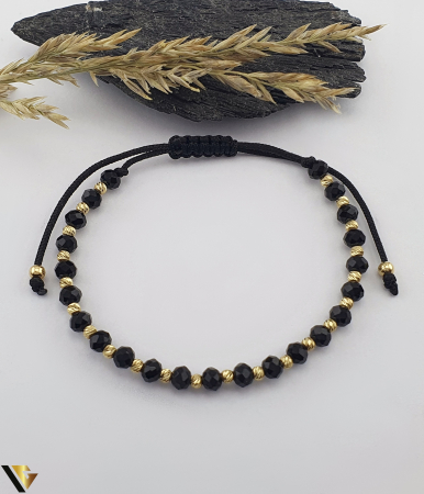 Bijuterii din aur - Bratara Snur textil, Aur 14k