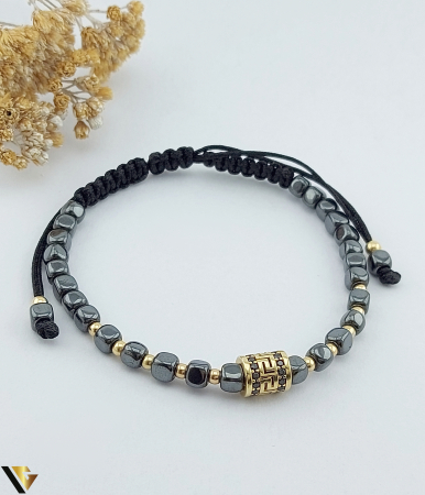 Bratari din aur - Bratara Snur textil, Aur 14k