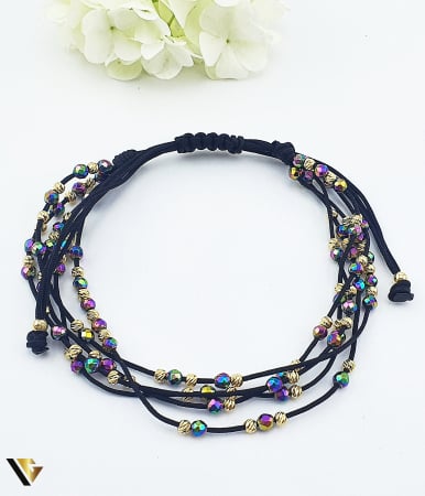 Bratari din aur - Bratara Snur Textil, Aur 14k