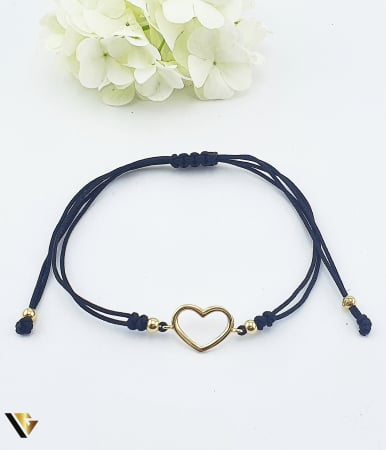 Bratari din aur - Bratara Snur Textil, Aur 14k