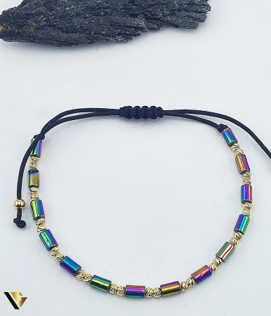 Bratari din aur - Bratara Snur Textil, Aur 14k