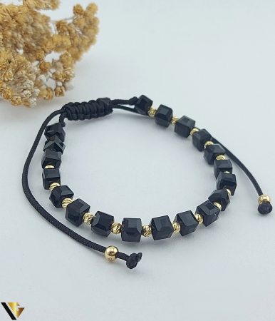 Bijuterii din aur - Bratara Snur textil, Aur 14k