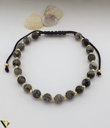 Bijuterii din aur - Bratara Snur textil, Aur 14k