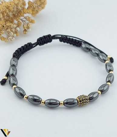 Bijuterii din aur - Bratara Snur textil, Aur 14k
