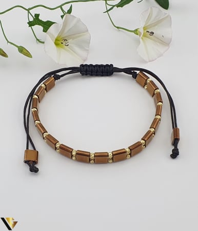 Bijuterii din aur - Bratara Snur textil, Aur 14k