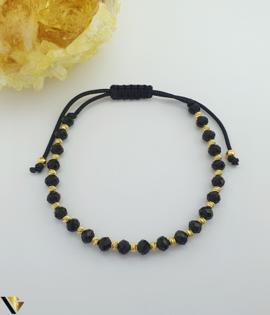 Bratari din aur - Bratara snur textil, Aur 14k Diametru bile aur: 2.2 mm Marime reglabila Sistem inchidere : nod glisant Locatie: Bacau Calea Marasesti Tel:0756943079