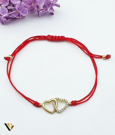 Bratari din aur - Bratara Snur Textil, Aur 14k
