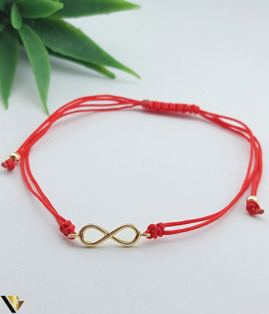 Bratari din aur - Bratara Snur textil, Aur 14k
