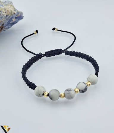 Bratari din aur - Bratara Snur Textil, Aur 14k