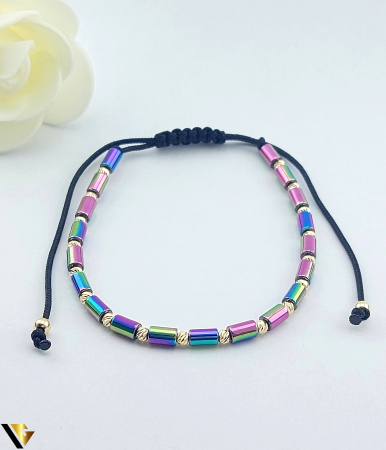 Bijuterii din aur - Bratara Snur textil, Aur 14k