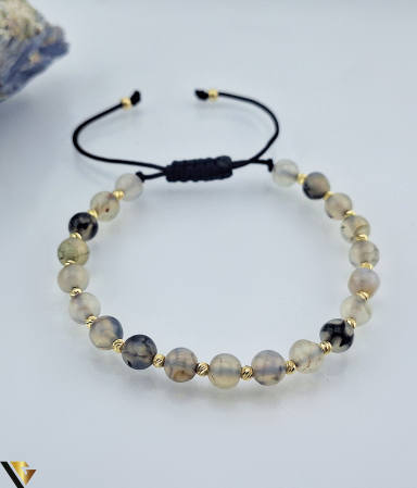 Bratari din aur - Bratara Snur Textil, Aur 14k