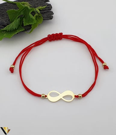 Bijuterii din aur - Bratara Snur textil, Aur 14k