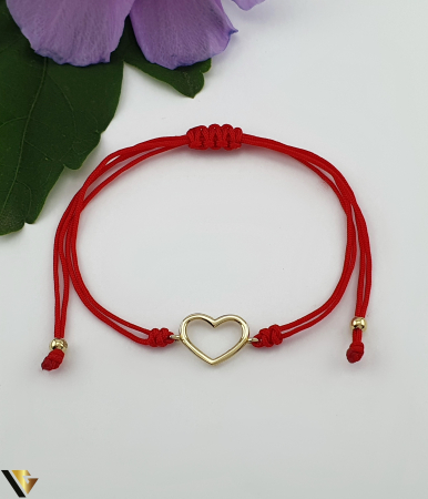 Bratari din aur - Bratara Snur textil, Aur 14k