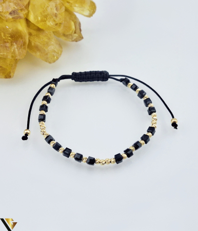 Bratari din aur - Bratara Snur Textil, Aur 14k