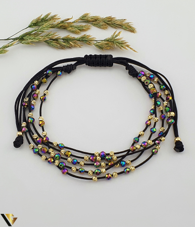 Bratari din aur - Bratara Snur textil, Aur 14k