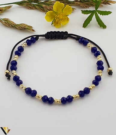 Bijuterii din aur - Bratara Snur textil, Aur 14k
