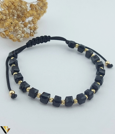 Bijuterii din aur - Bratara Snur textil, Aur 14k