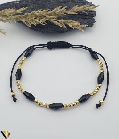 Bijuterii din aur - Bratara Snur textil, Aur 14k